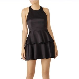 ​Slate & Willow tiered ruffle dress black criss cross back